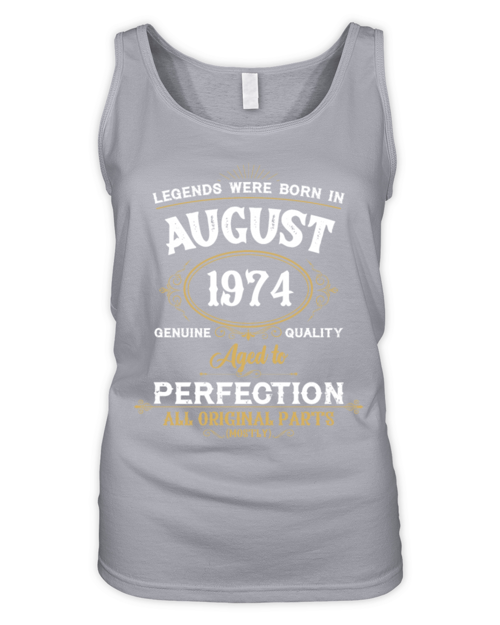 Legends Were Born In August 1974 Organic Women's Tank Top