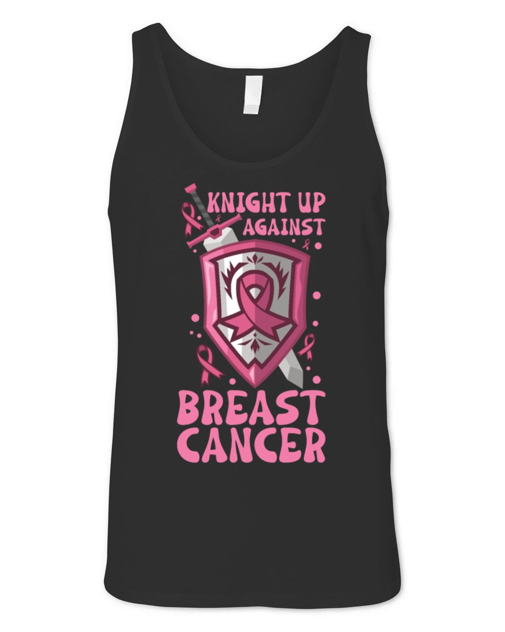Breast cancer Awareness Support Survivors Pink Unisex Jersey Tank
