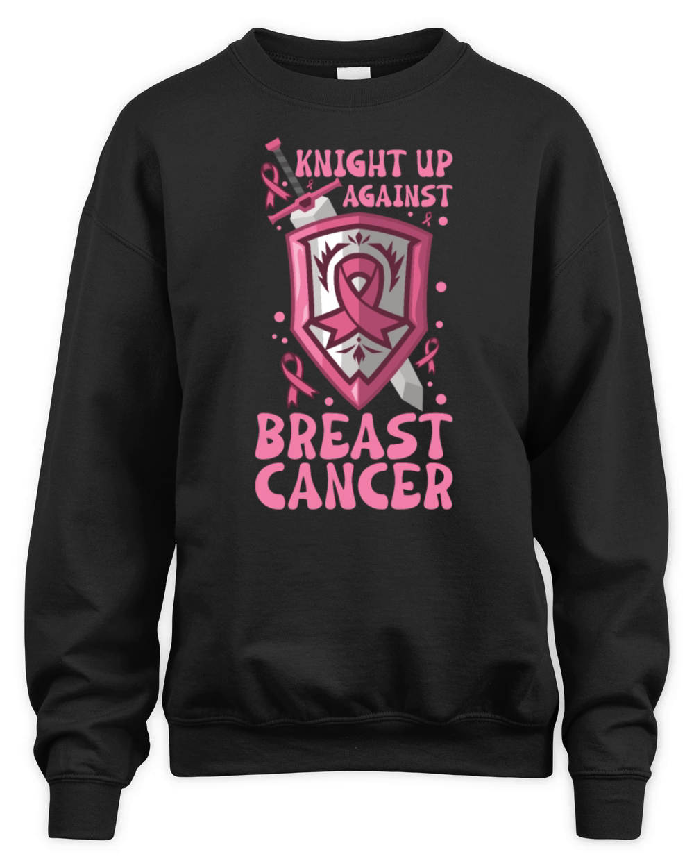 Breast cancer Awareness Support Survivors Pink Unisex Premium Crewneck Sweatshirt