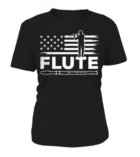 Flute musicians mixed with Vintage USA patriotic Women's T-Shirt