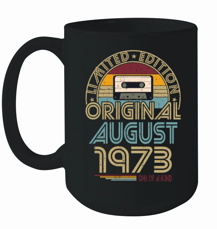 50th birthday august 1973 original 1973 Ceramic Mug