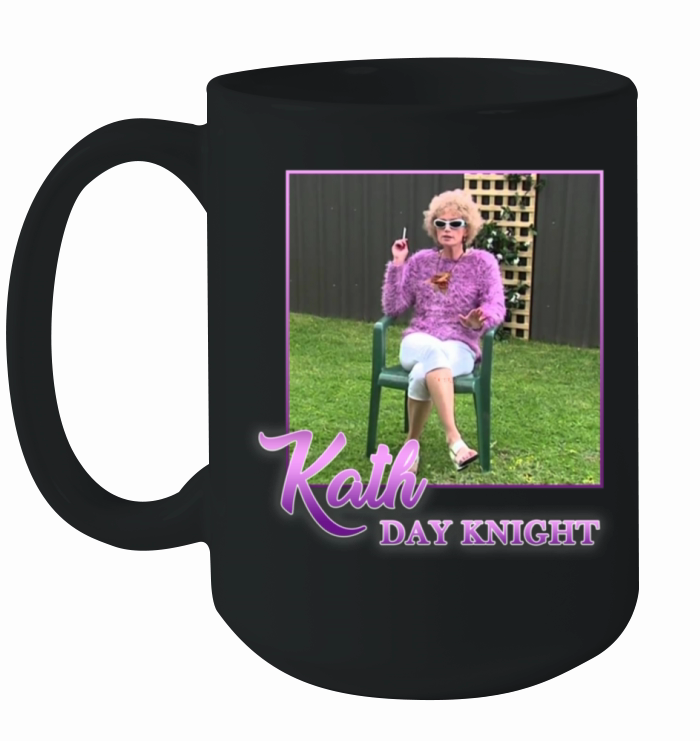 Kath Day Knight Smoking Vintage 80s Print Ceramic Mug