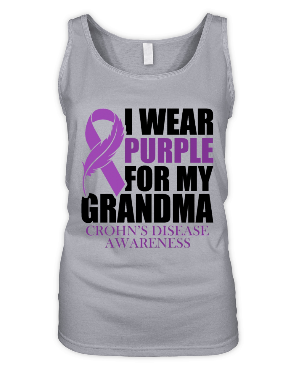 I Wear Purple For My Grandma Crohns Disease Organic Women's Tank Top