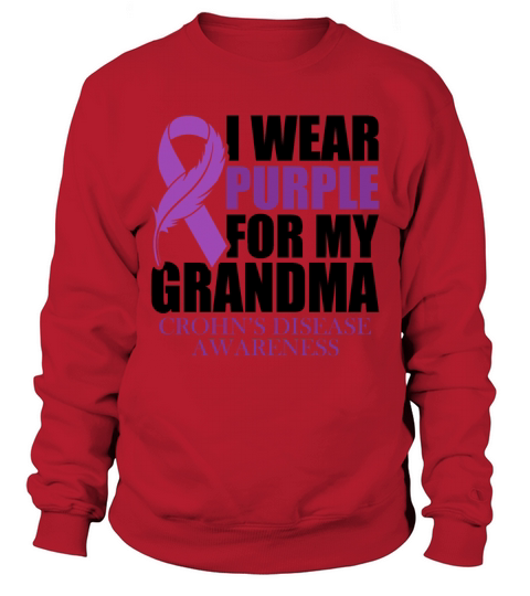 I Wear Purple For My Grandma Crohns Disease Sweatshirt Unisex