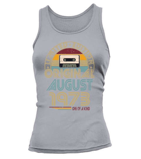 50th birthday august 1973 original 1973 Tank top Woman