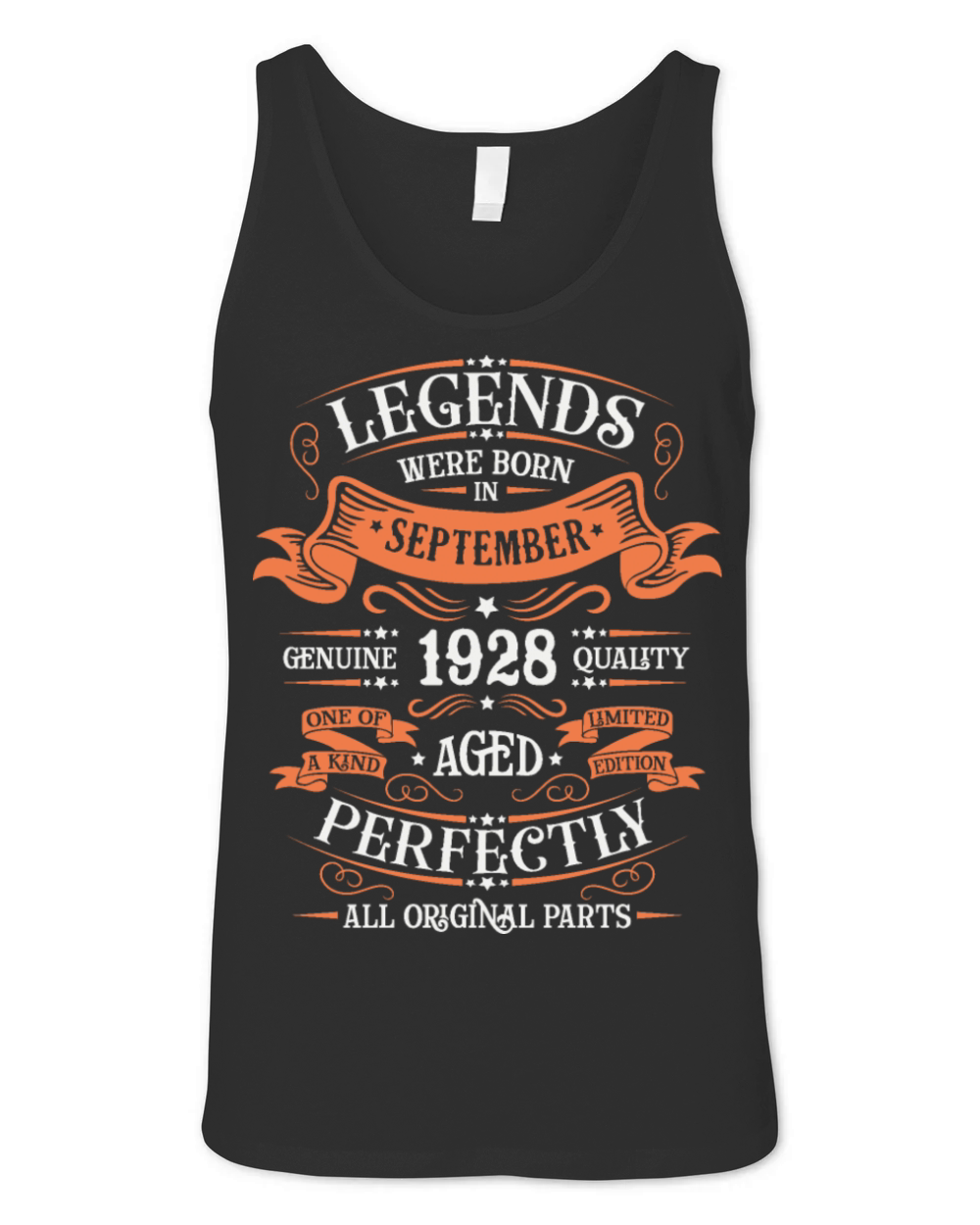 Birthday September 1928 Limited Edition Vintage Unisex Jersey Tank