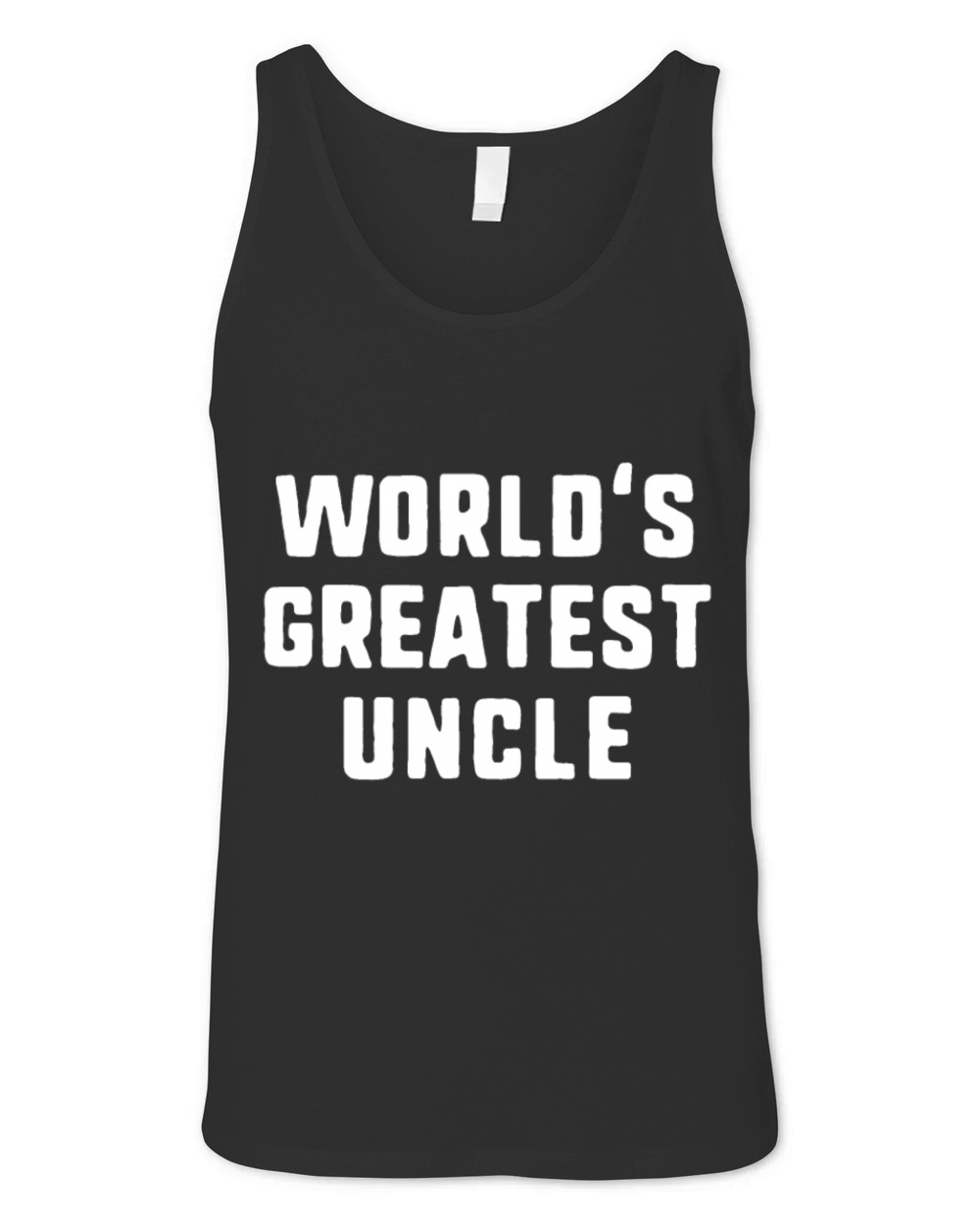 Worlds Greatest Uncle Funny Gift Fathers Day Chr Unisex Jersey Tank