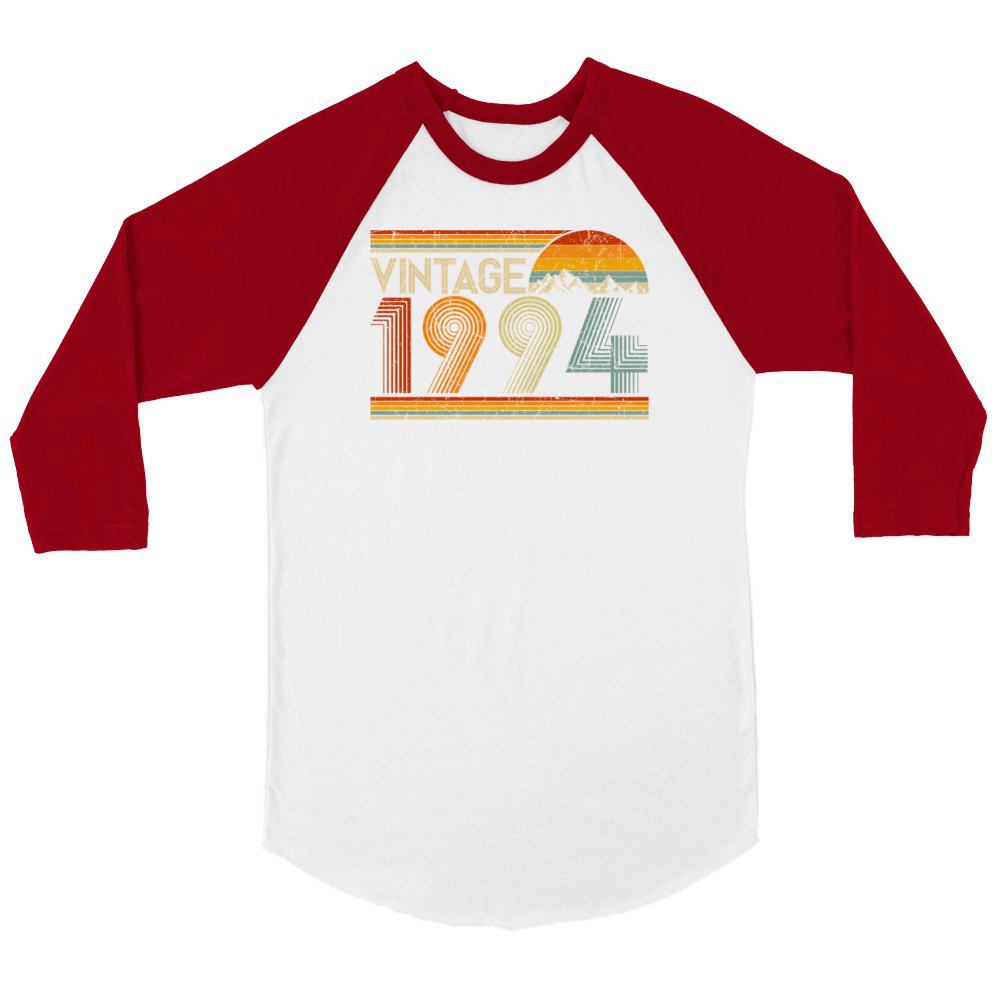 Themed 28 28Th Born In 1994 Unisex ¾ sleeve Raglan T-shirt