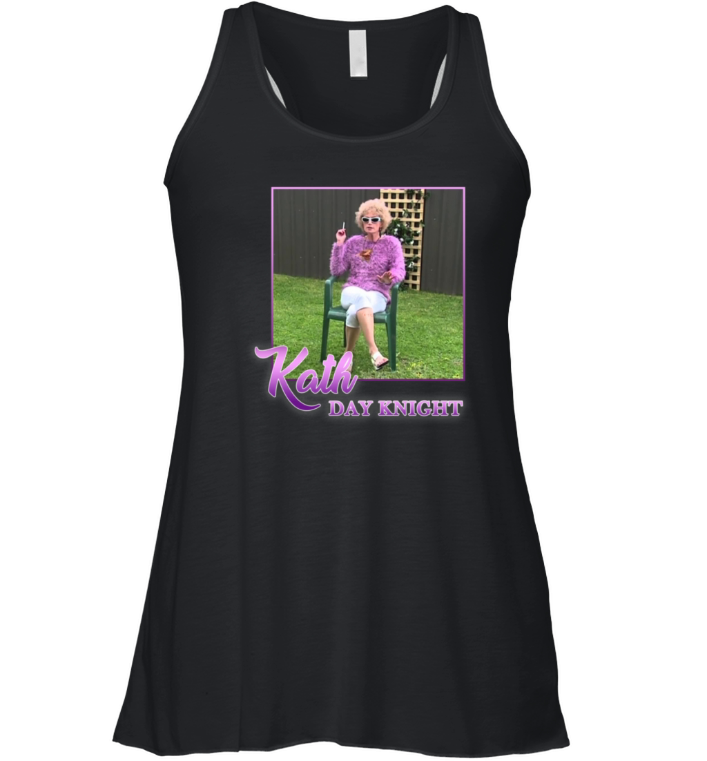 Kath Day Knight Smoking Vintage 80s Print Women's Flowy Tank Top