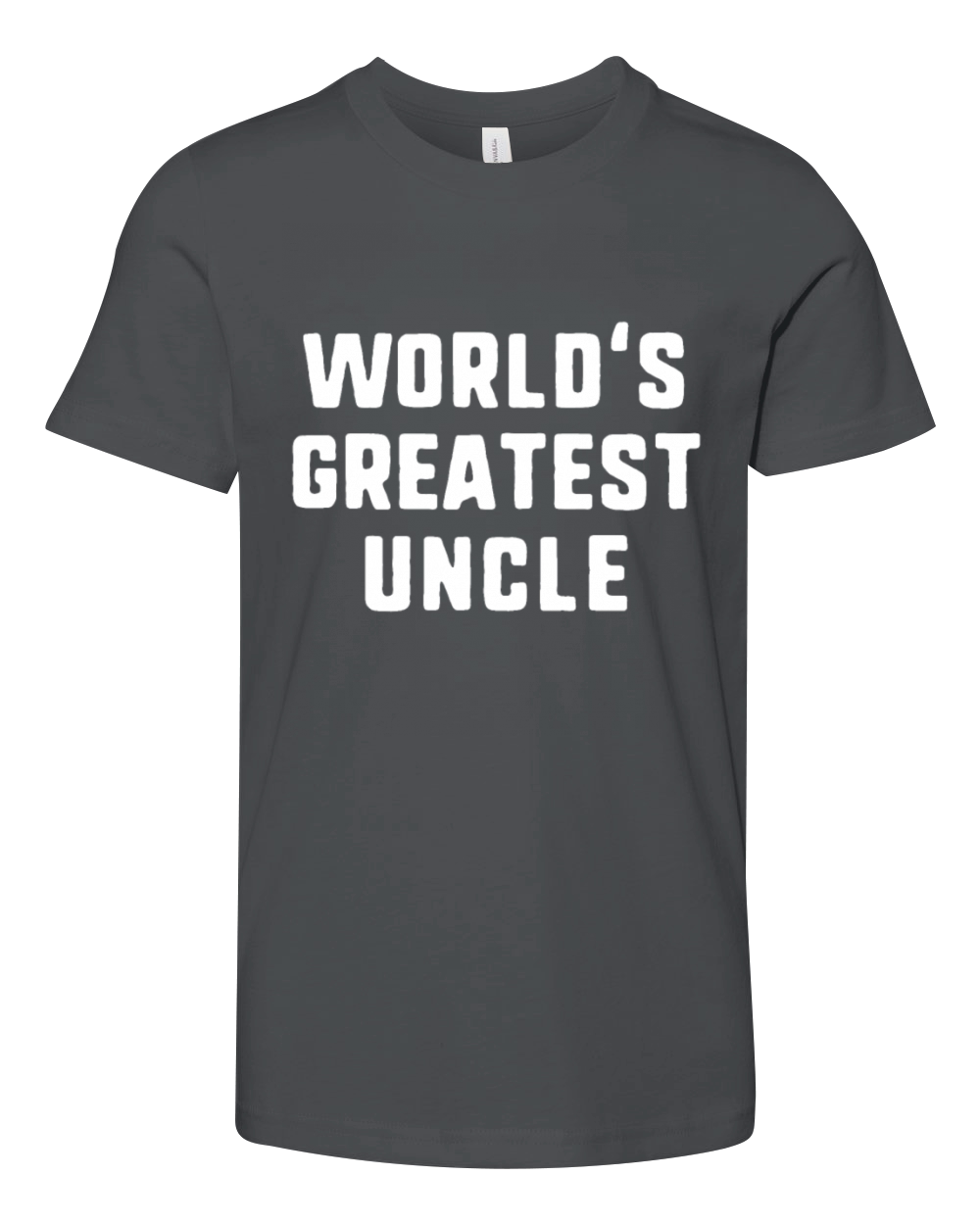 Worlds Greatest Uncle Funny Gift Fathers Day Chr Youth Unisex Jersey Tee