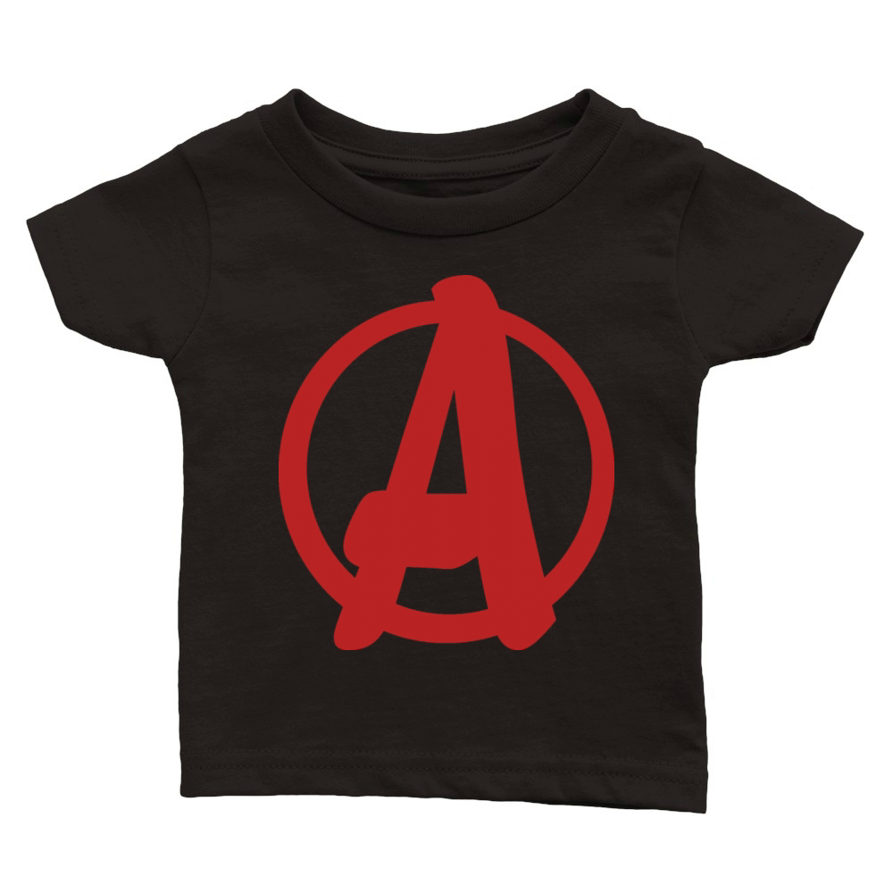 A - Anarchy Symbol re invented Classic Baby Crewneck T-shirt