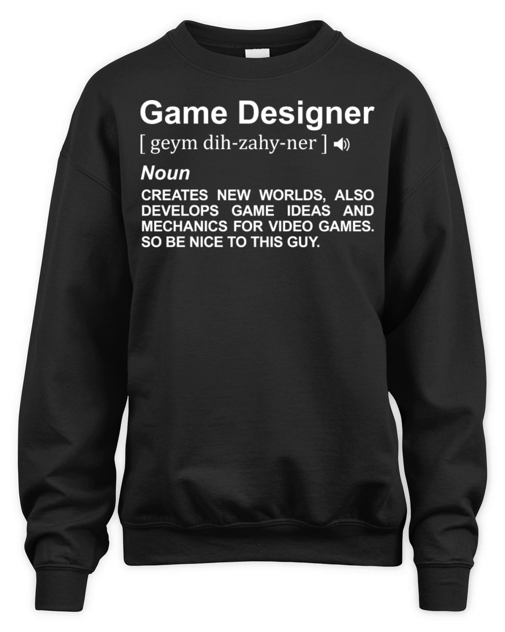 Game Designer Meaning Unisex Premium Crewneck Sweatshirt