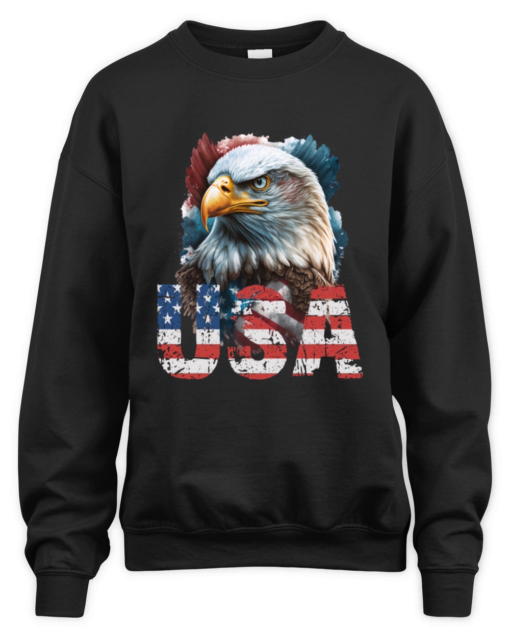 Patriotic Eagle 015 Unisex Premium Crewneck Sweatshirt