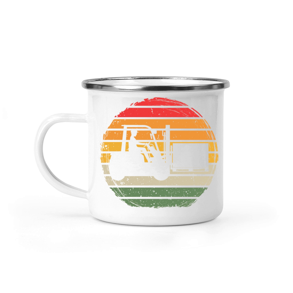Vintage Forklift Camping Mug