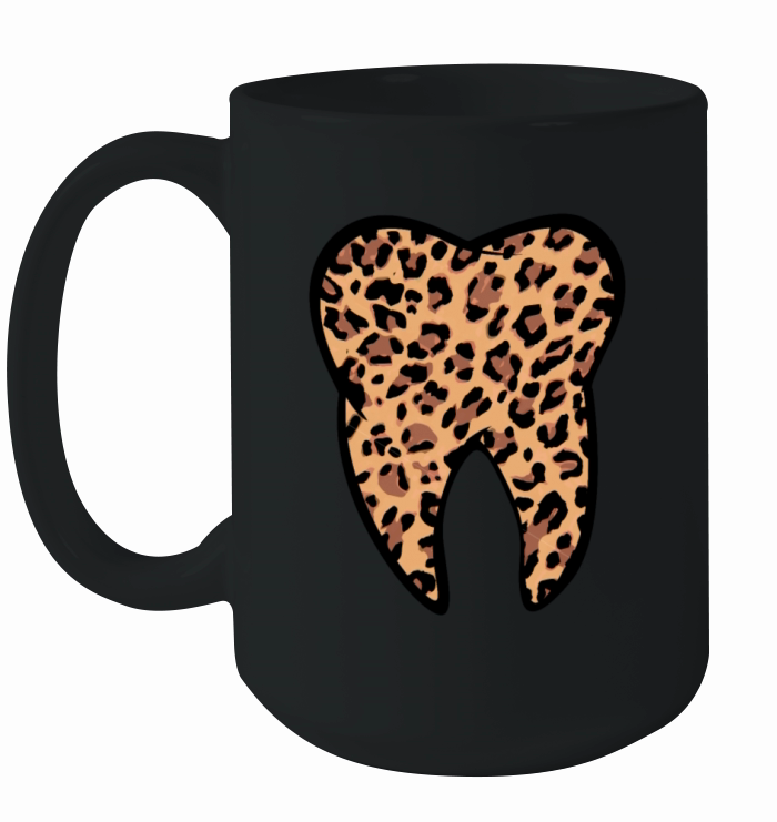 Leopard Tooth Teeth Dentist Ceramic Mug