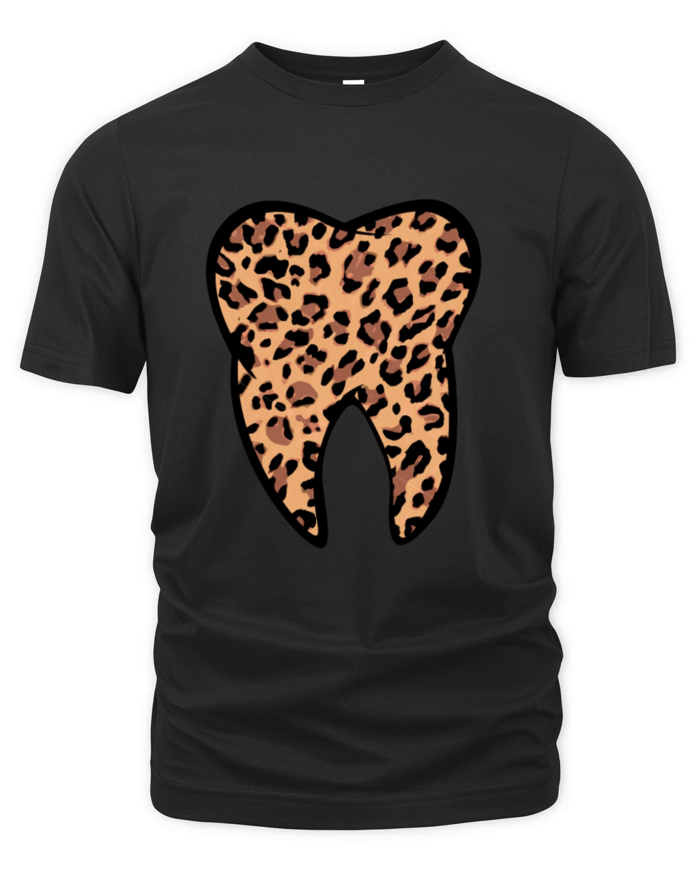 Leopard Tooth Teeth Dentist Organic Unisex T-shirt