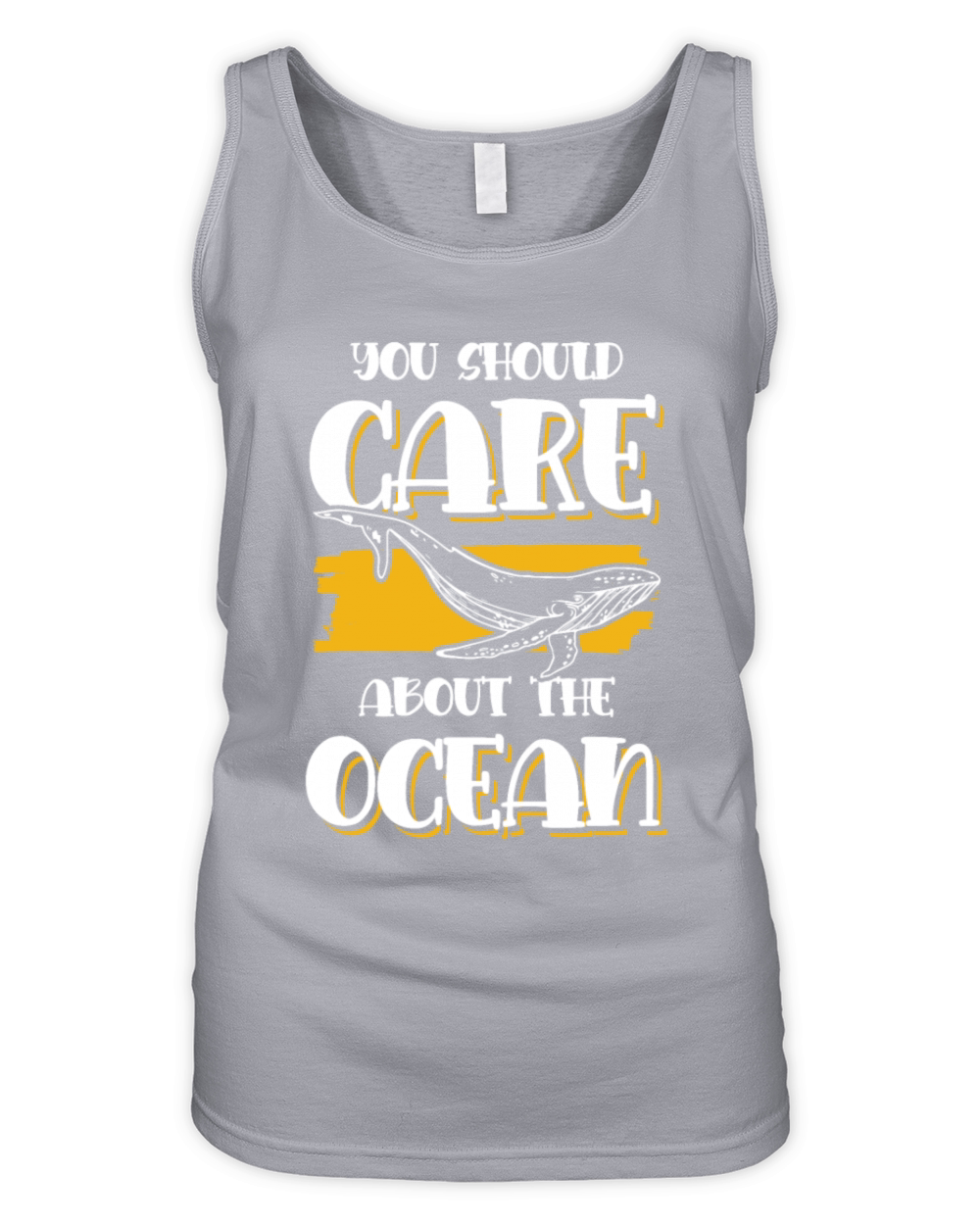 save the ocean saying Organic Women's Tank Top