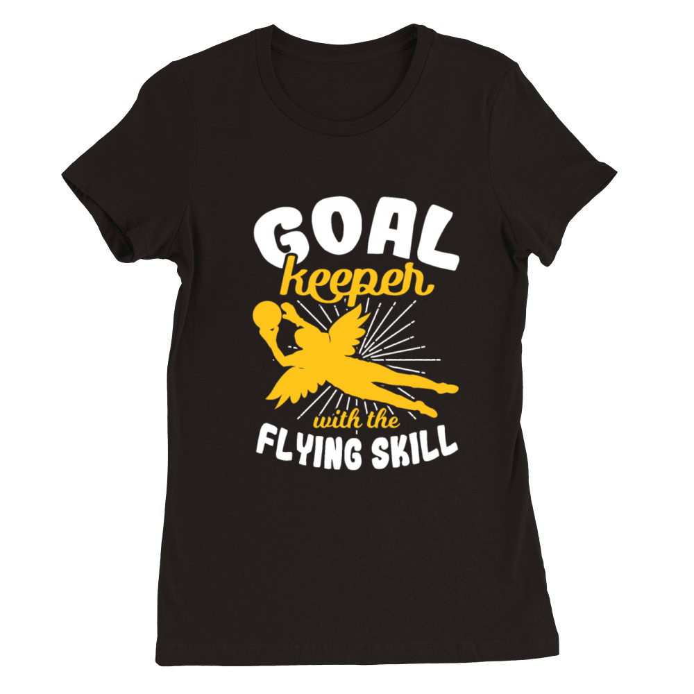 Girl Goalkeeper Premium Womens Crewneck T-shirt