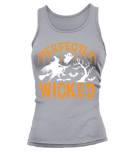 Perfectly Wicked Shirt Cute Halloween Shirt Halloween Ghost Shirt Tank top Woman