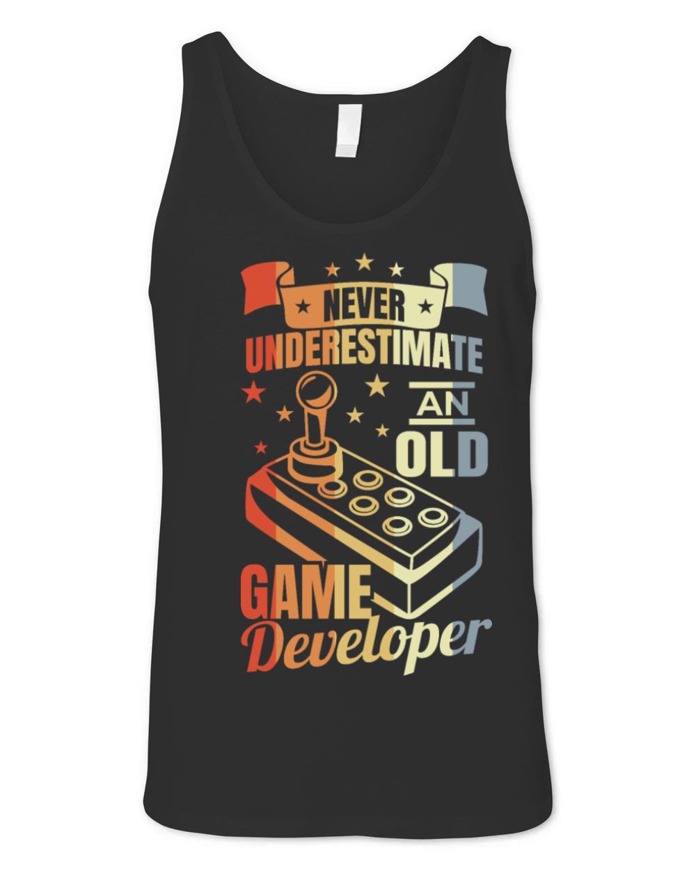 Game Dev Grandpa Unisex Jersey Tank