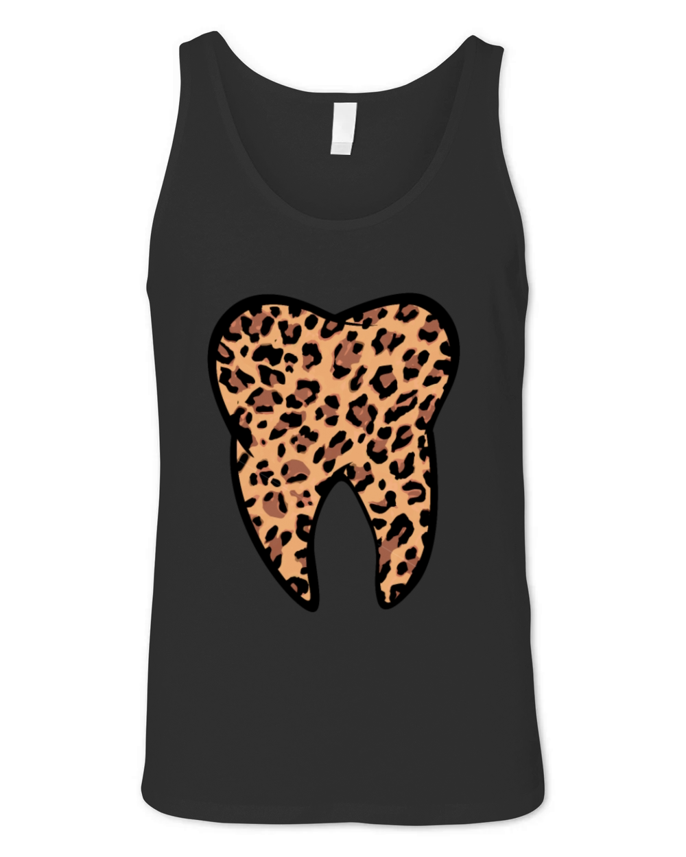 Leopard Tooth Teeth Dentist Unisex Jersey Tank