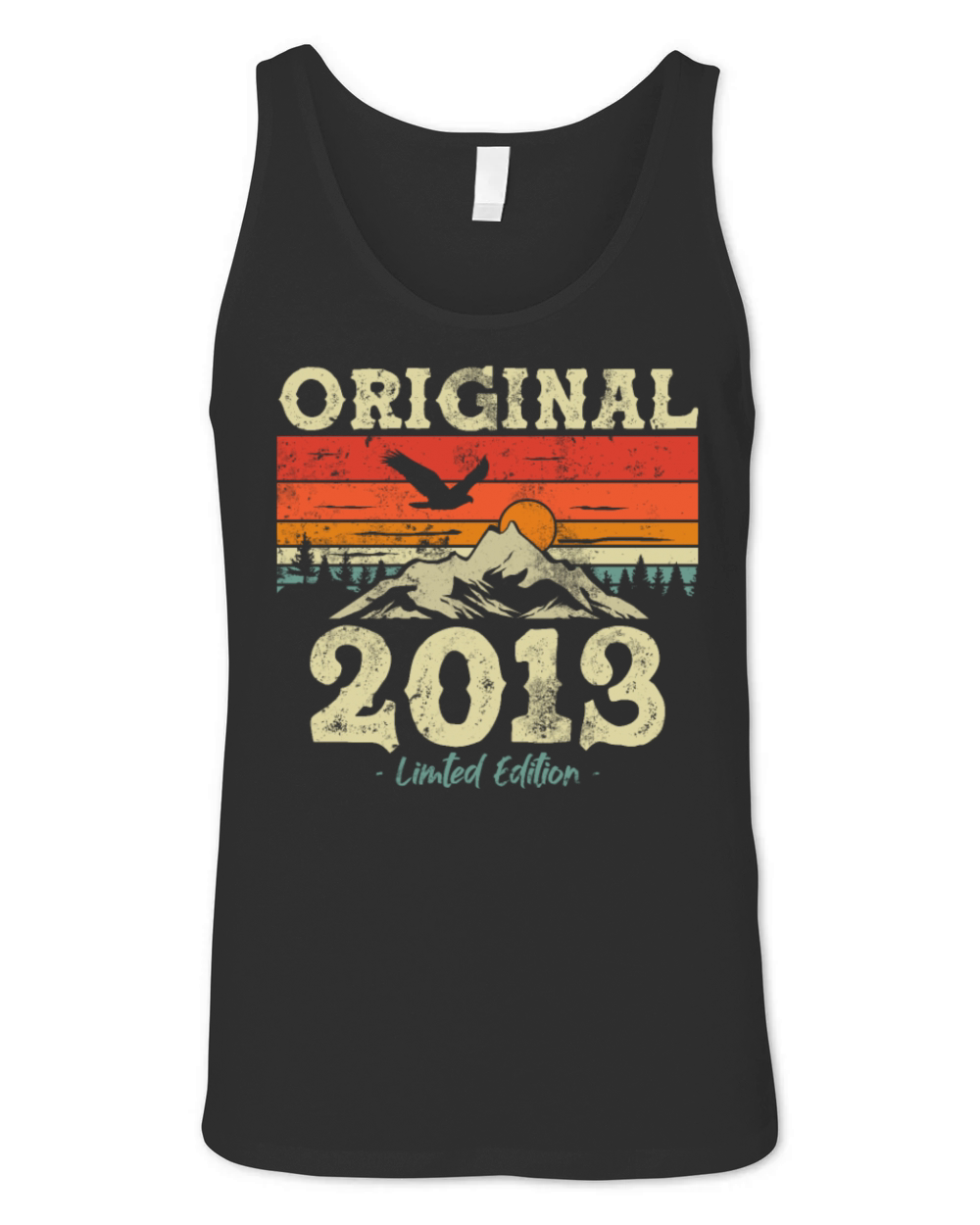 Vintage 2013 Birthday Gift Unisex Jersey Tank