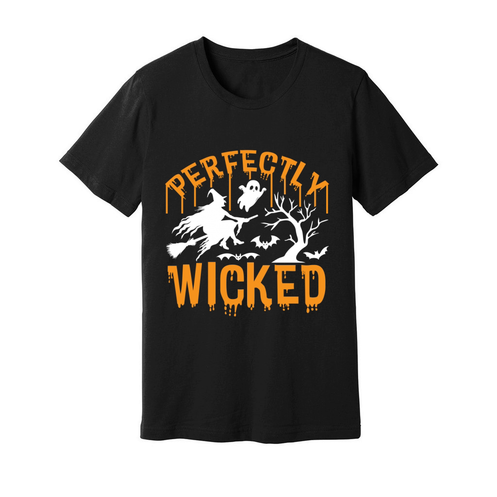 Perfectly Wicked Shirt Cute Halloween Shirt Halloween Ghost Shirt Unisex Jersey Tee