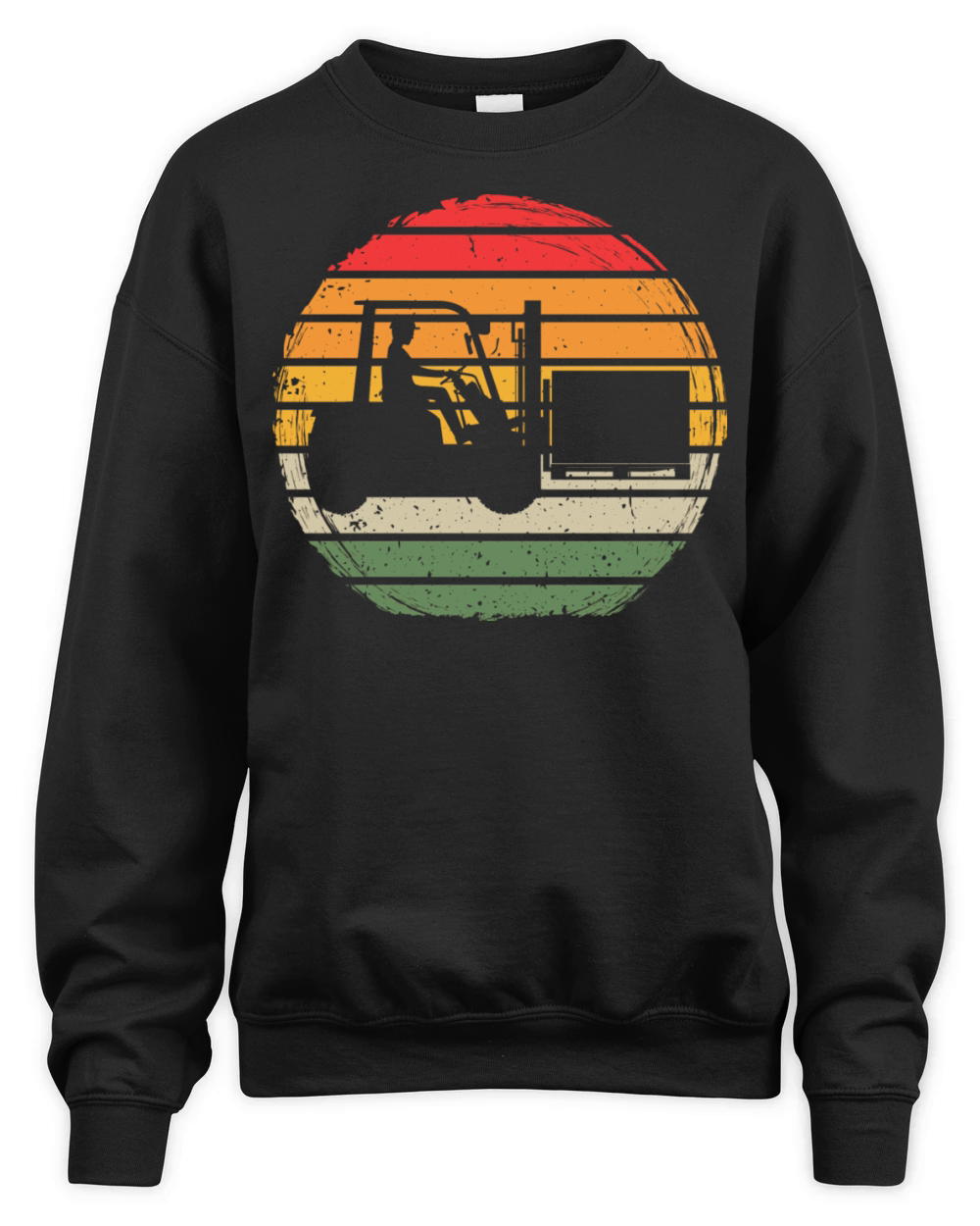 Vintage Forklift Unisex Premium Crewneck Sweatshirt