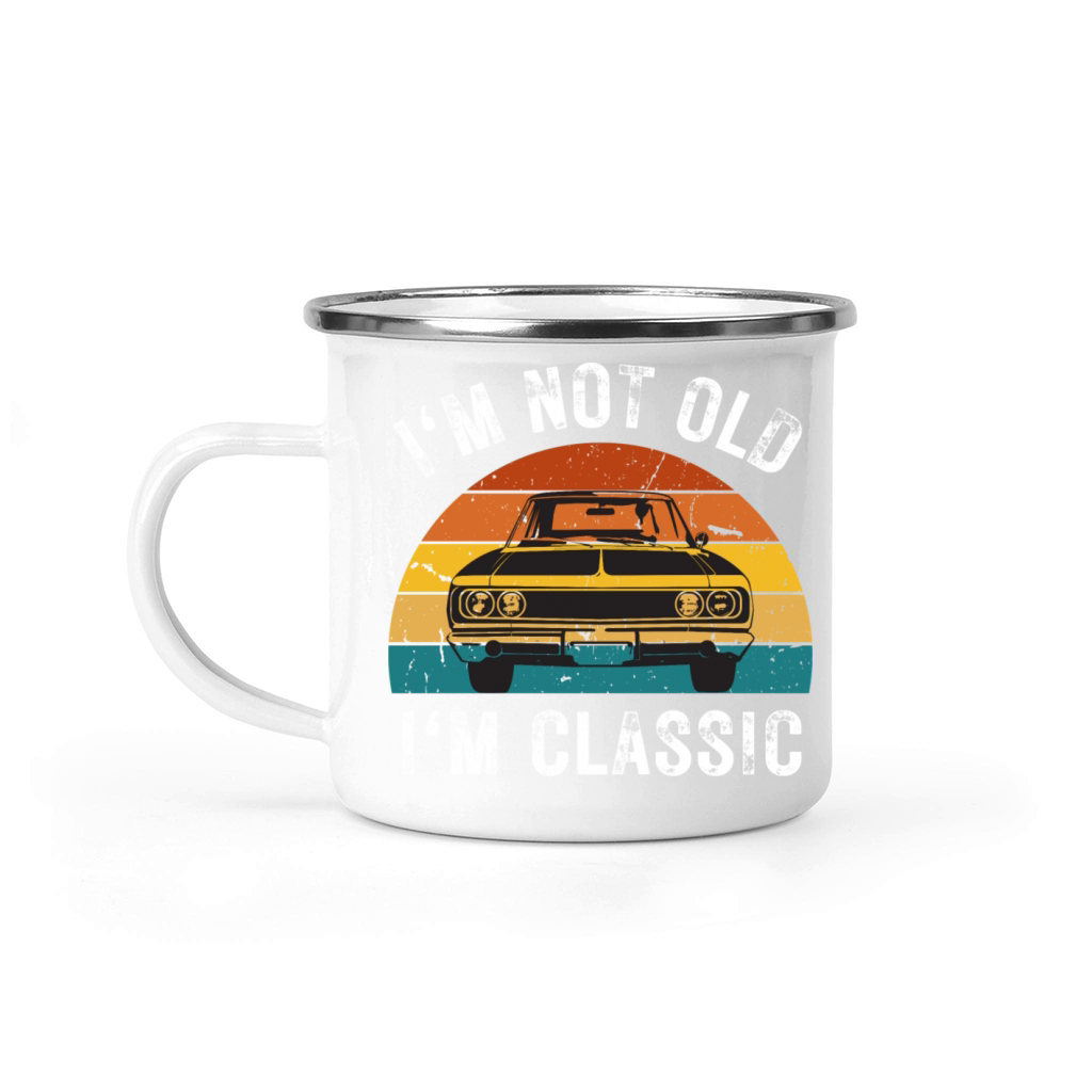 Im Not Old Im Classic Funny Car Graphic Vintage Camping Mug