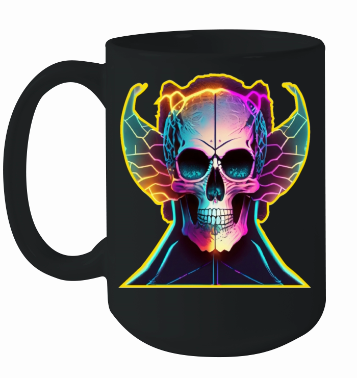 Colorful vintage skull Ceramic Mug