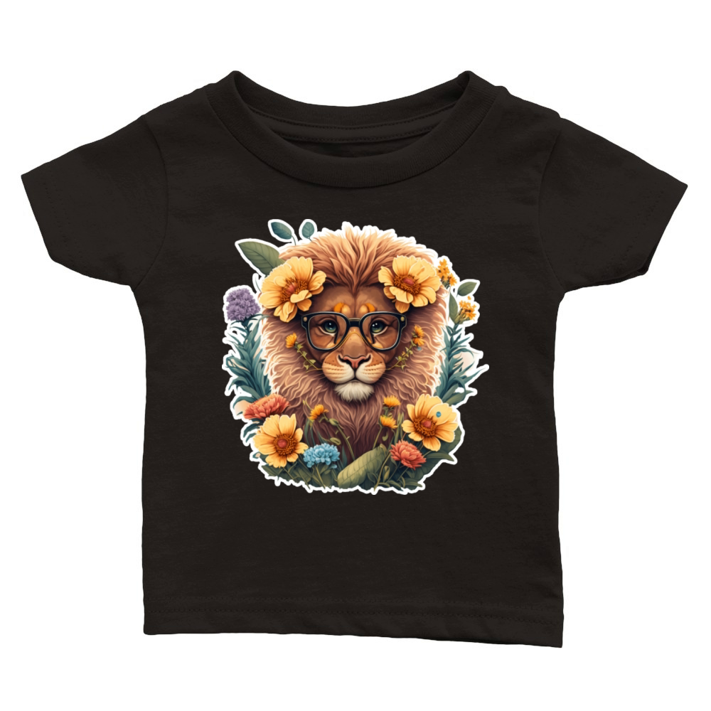 A Cool Lion Classic Baby Crewneck T-shirt