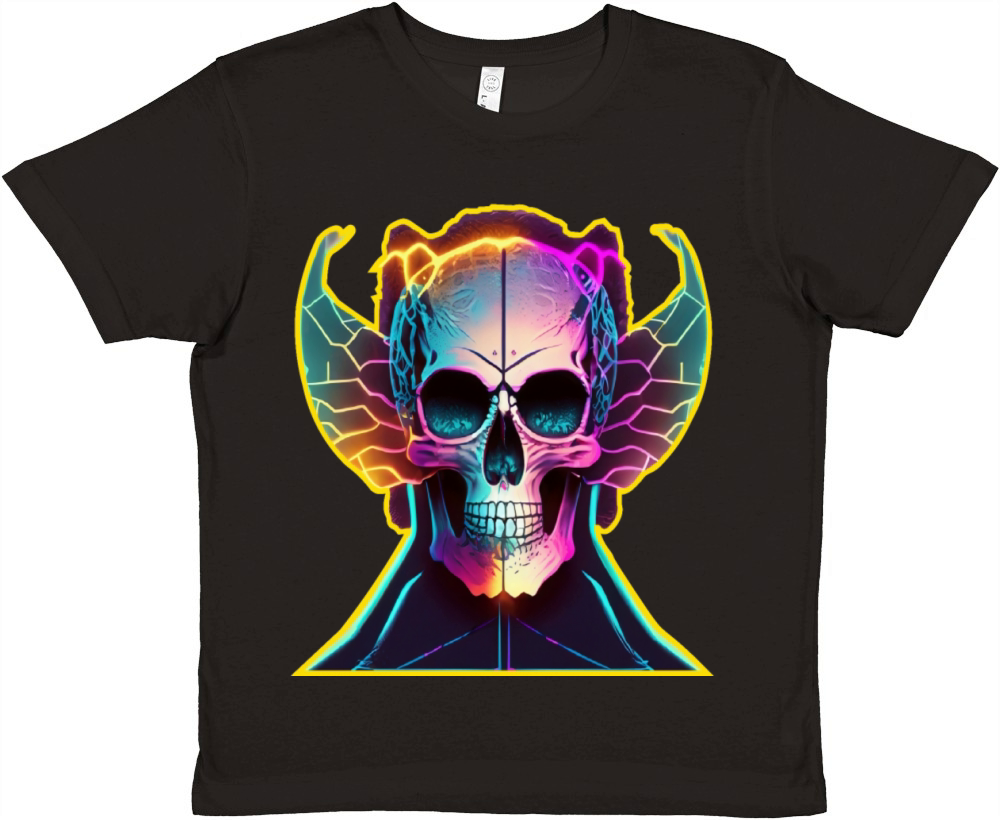 Colorful vintage skull Premium Kids Crewneck T-shirt
