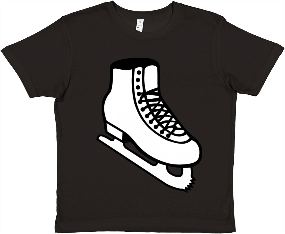 Ice Skates or Ice Skating Shoes Boots with Blades Premium Kids Crewneck T-shirt