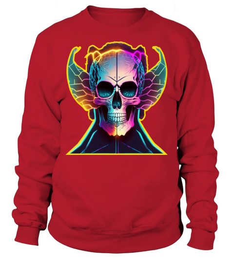 Colorful vintage skull Sweatshirt Unisex