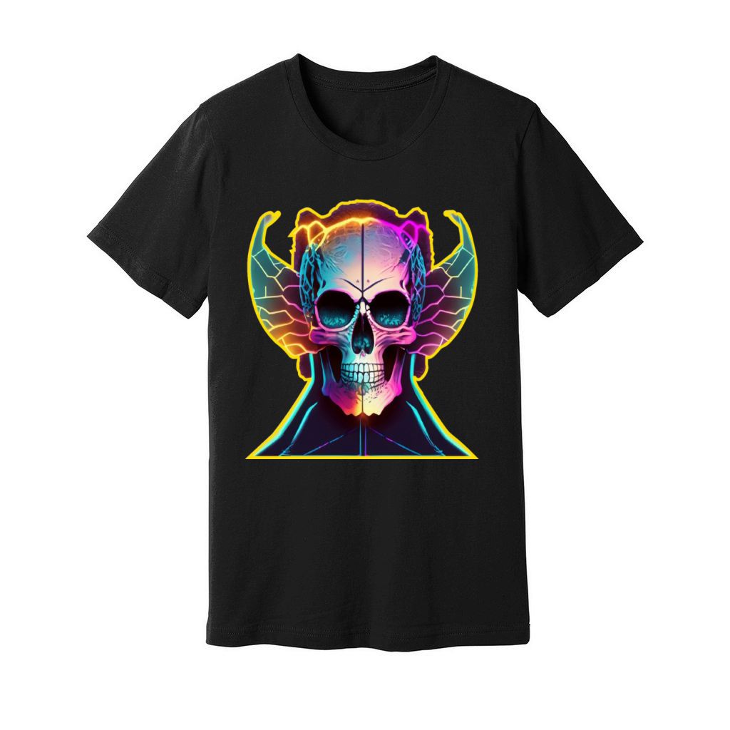 Colorful vintage skull Unisex Jersey Tee