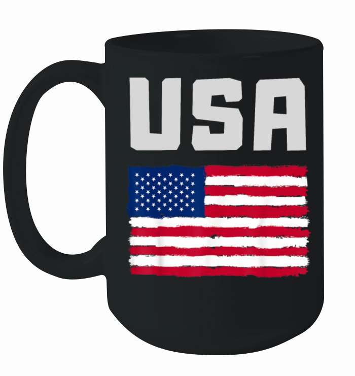 USA Flag Patriotic 4th of July America day of Inde Ceramic Mug