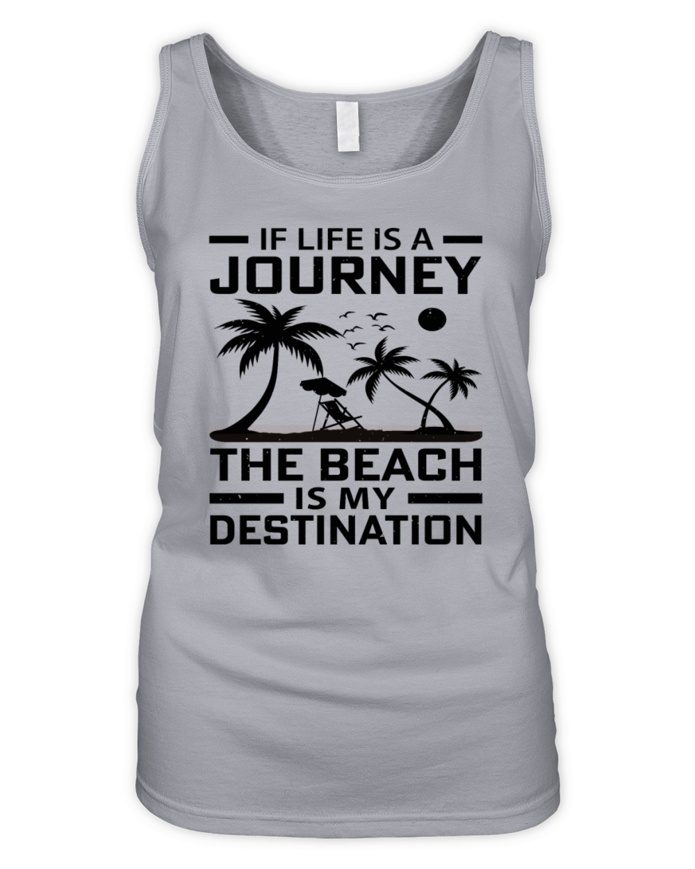 If Life is a Journey The Beach is my Destination Organic Women's Tank Top