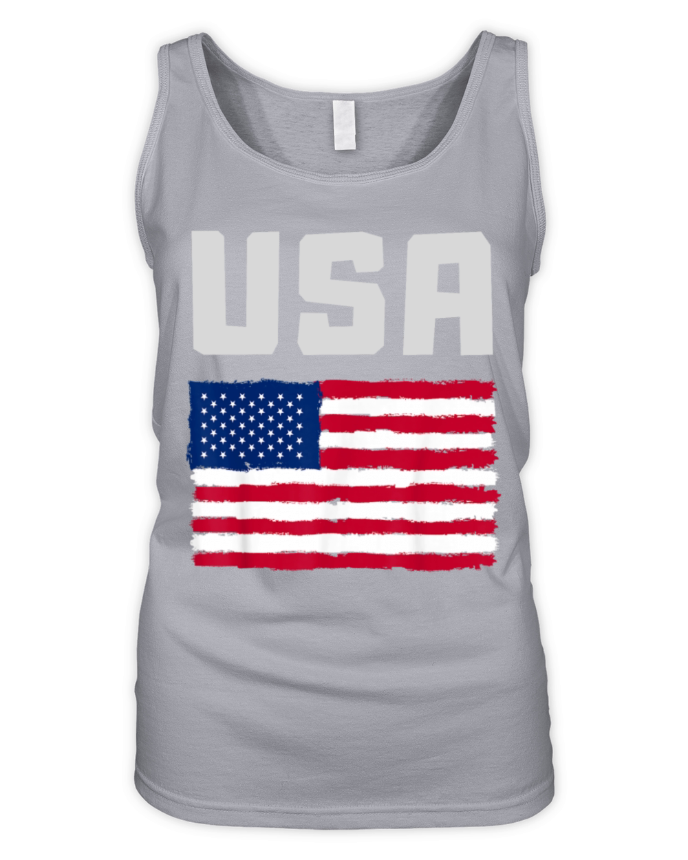 USA Flag Patriotic 4th of July America day of Inde Organic Women's Tank Top