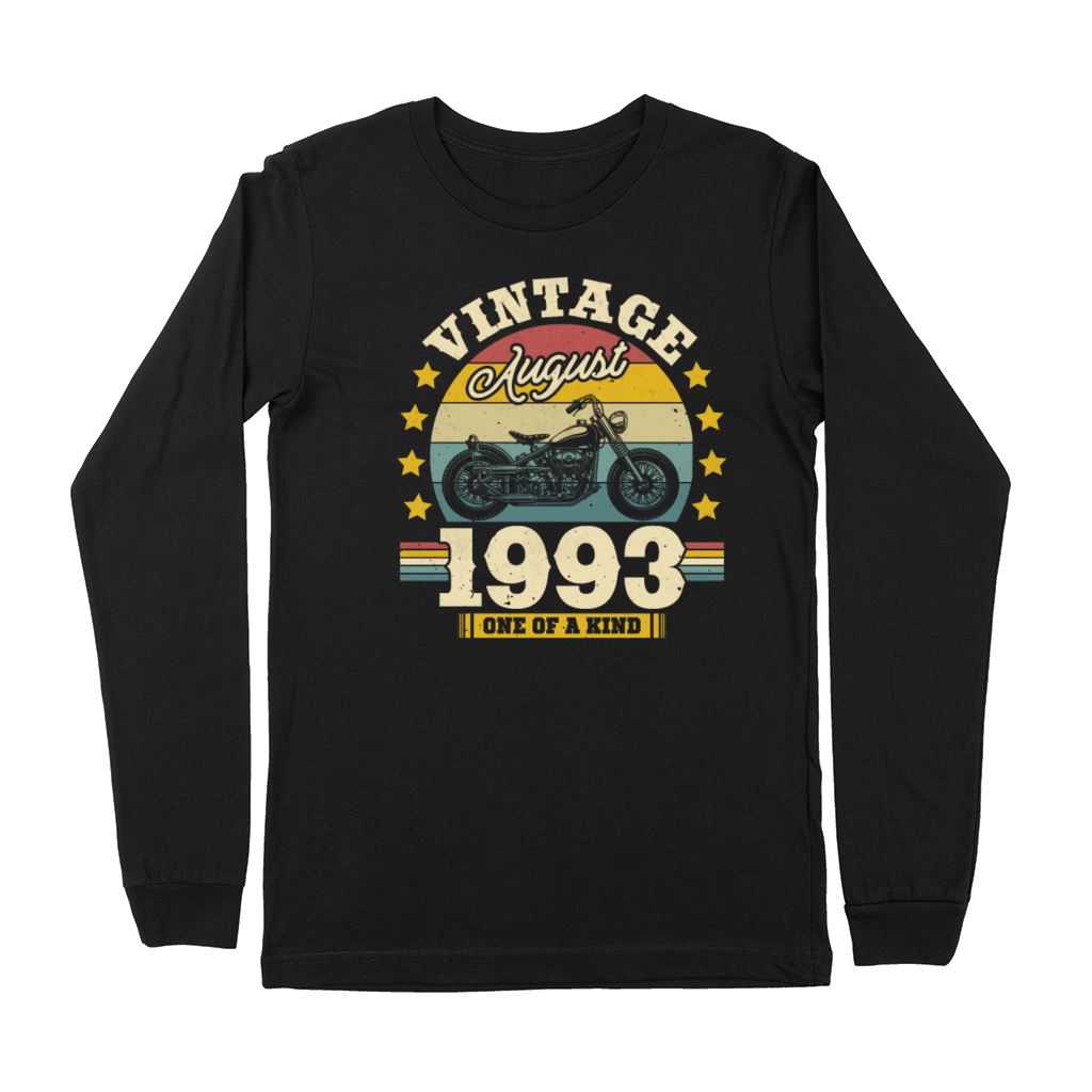 Vintage August 1993 30th Birthday Gift Premium Long Sleeve