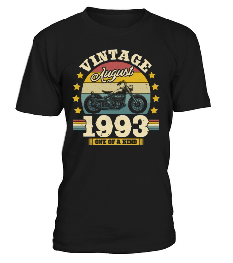 Vintage August 1993 30th Birthday Gift T-Shirt Unisex