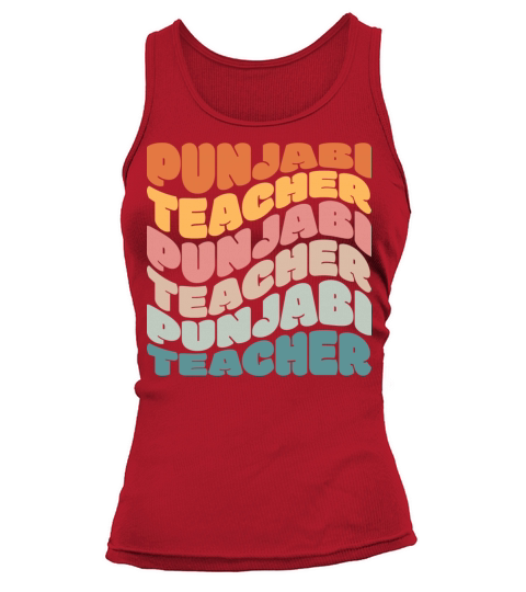 Punjabi Teacher Vintage Retro Tank top Woman