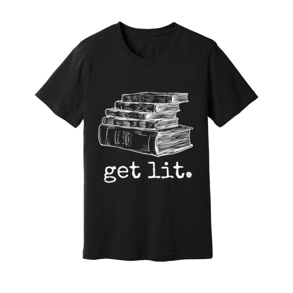 Get Lit With Boo Meme Small Print On Left Chest Unisex Jersey Tee