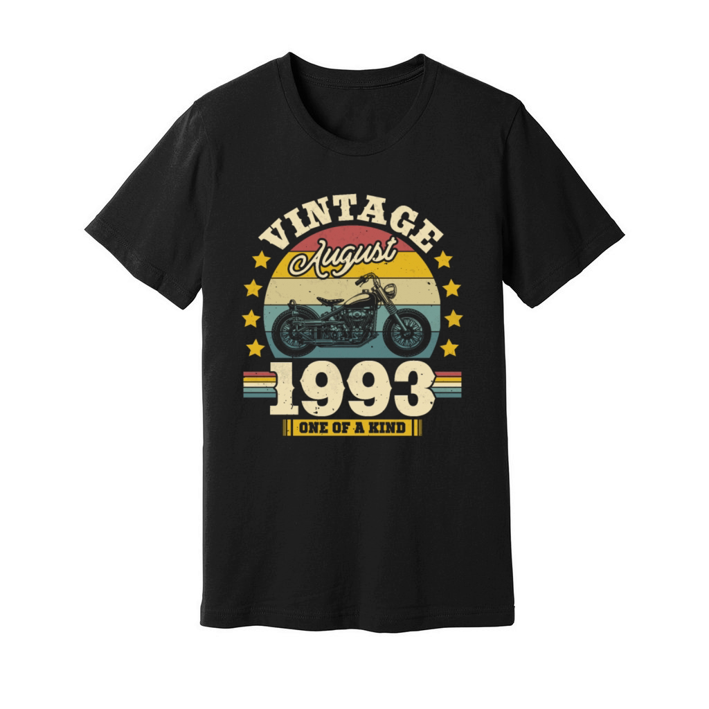 Vintage August 1993 30th Birthday Gift Unisex Jersey Tee