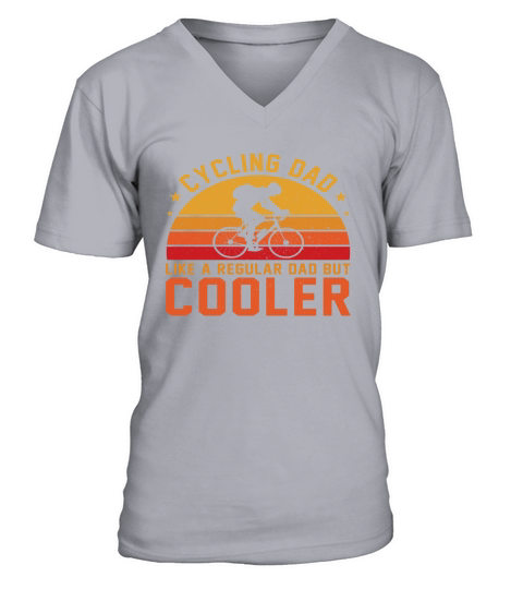 Cycling Dad like a regular Dad but cooler V-Neck T-shirt
