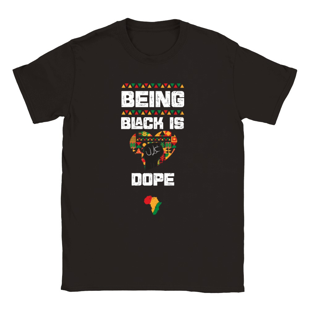 Being Black Is Dope Classic Kids Crewneck T-shirt