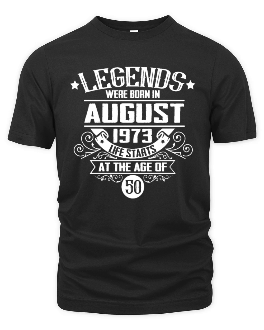 Legends were born in August 1973 Organic Unisex T-shirt
