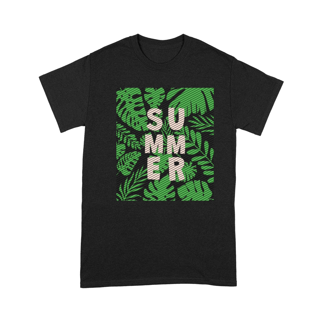 leaf summer green in retro style Premium T-shirt