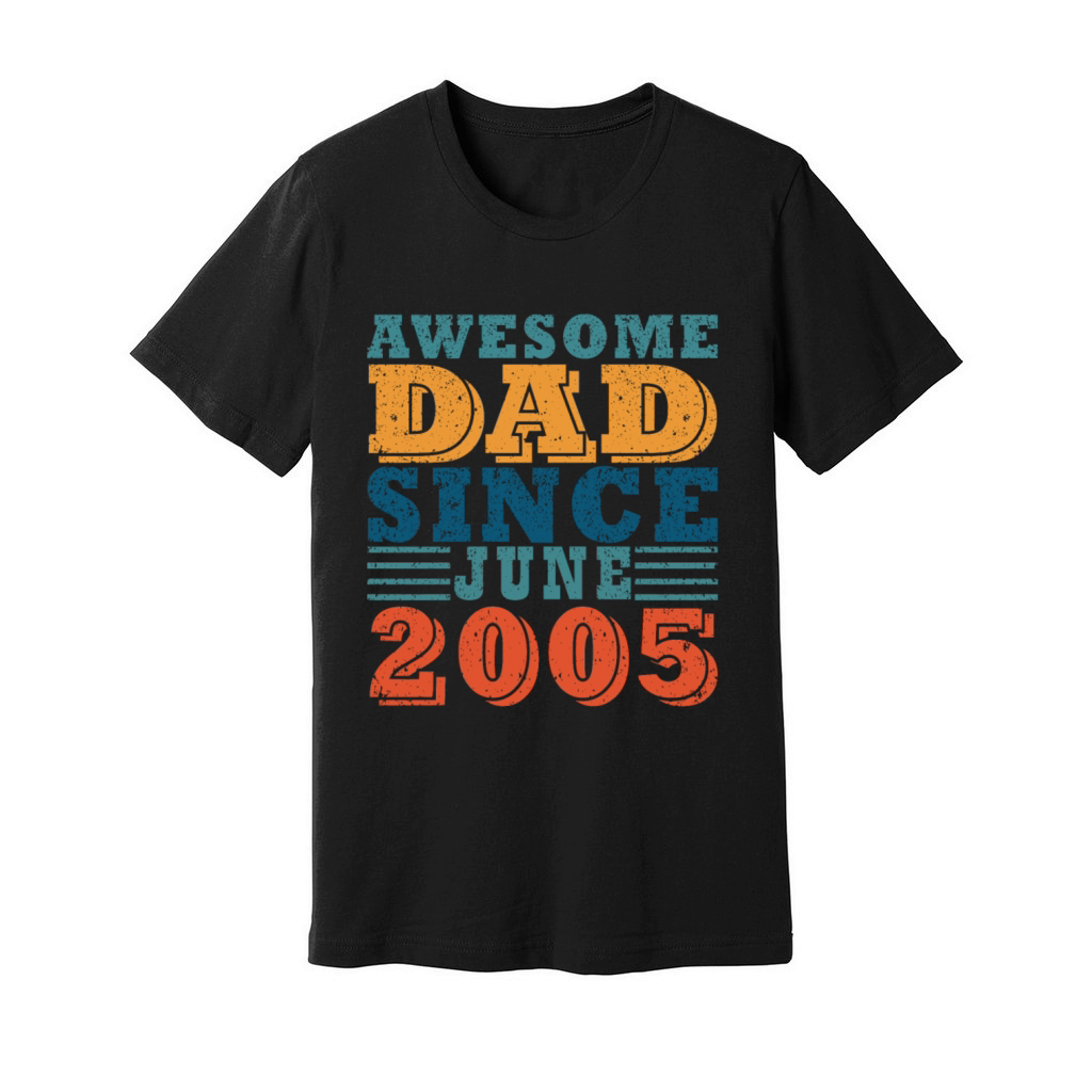 June 2005 Vintage June 2005 Retro Anniversary Unisex Jersey Tee