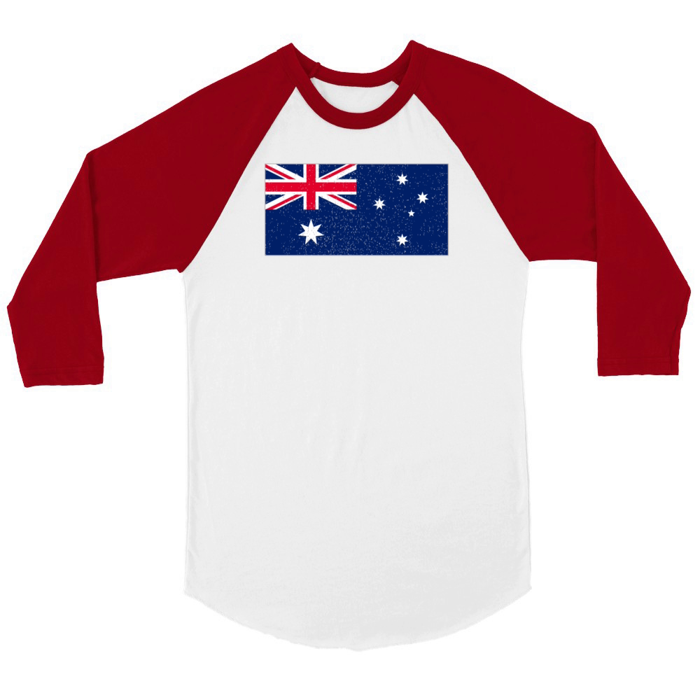 Australia Unisex ¾ sleeve Raglan T-shirt