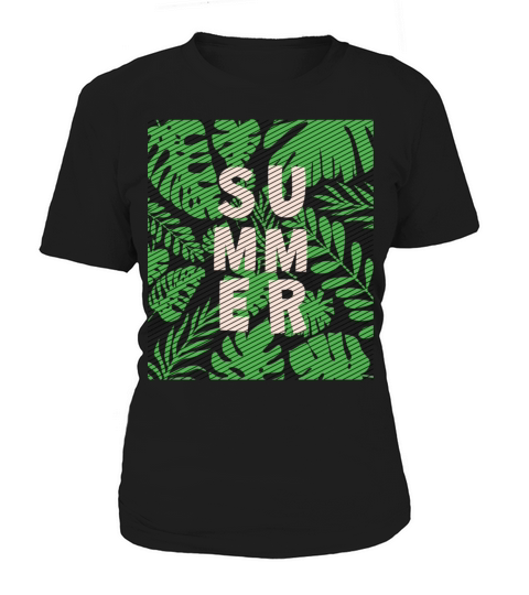 leaf summer green in retro style Women's T-Shirt